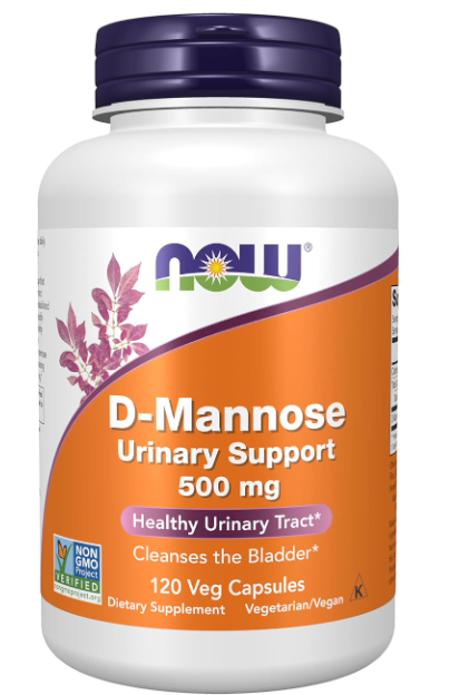 D-Mannose 500 mg. 120 capsules. NOW Foods