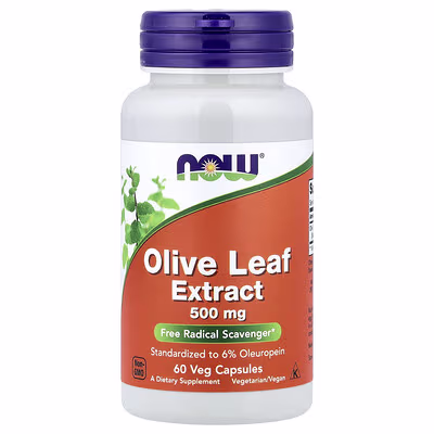 Olive Leaf Extract 500 mg 60 caps NOW Foods