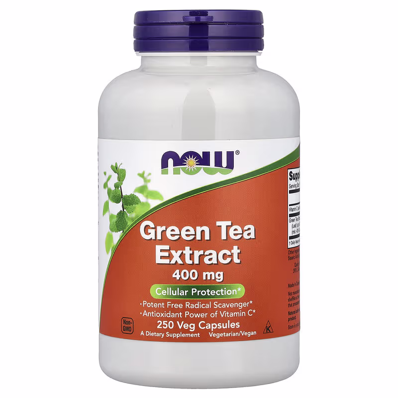 Green Tea Extract 400 mg. 100 kapsula. NOW Foods