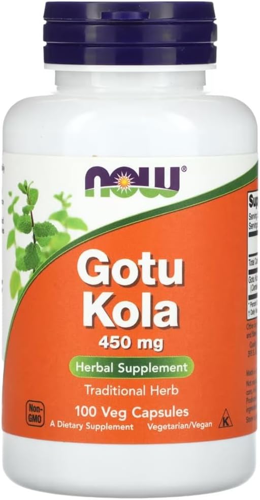 Gotu Kola 450 mg. 100 kapsula. NOW Foods