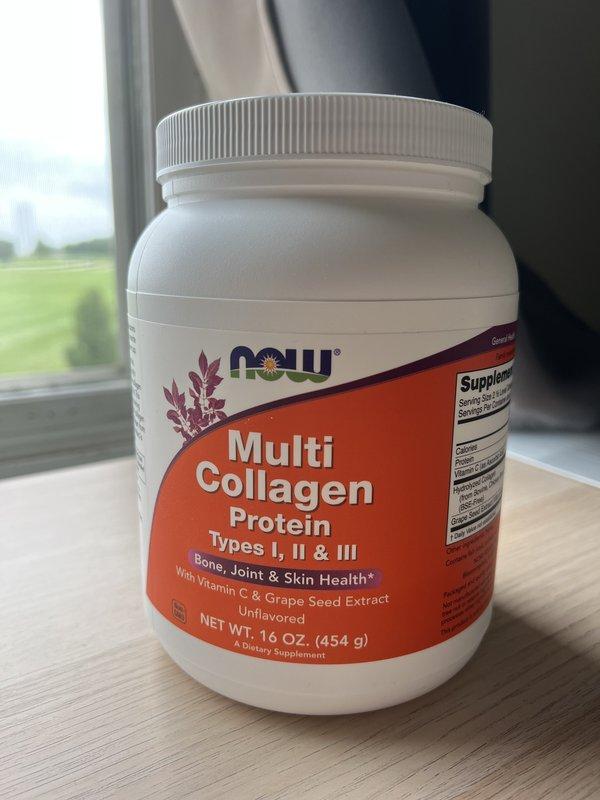 Multi Collagen Protein Type I II III Powder 454 g NOW Foods - Image 3