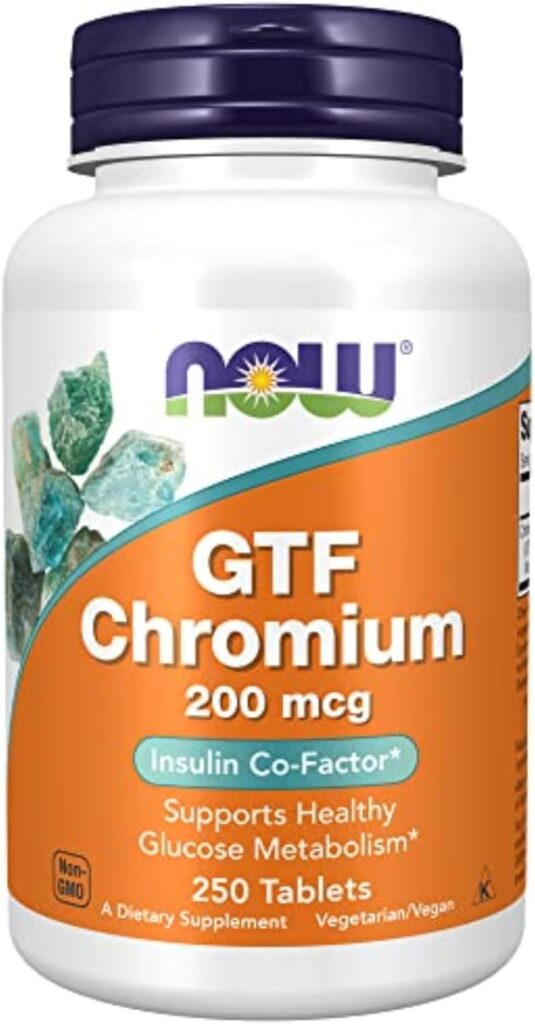 GTF Chromium 200 mcg. 250 tableta. Yeast Free. NOW Foods