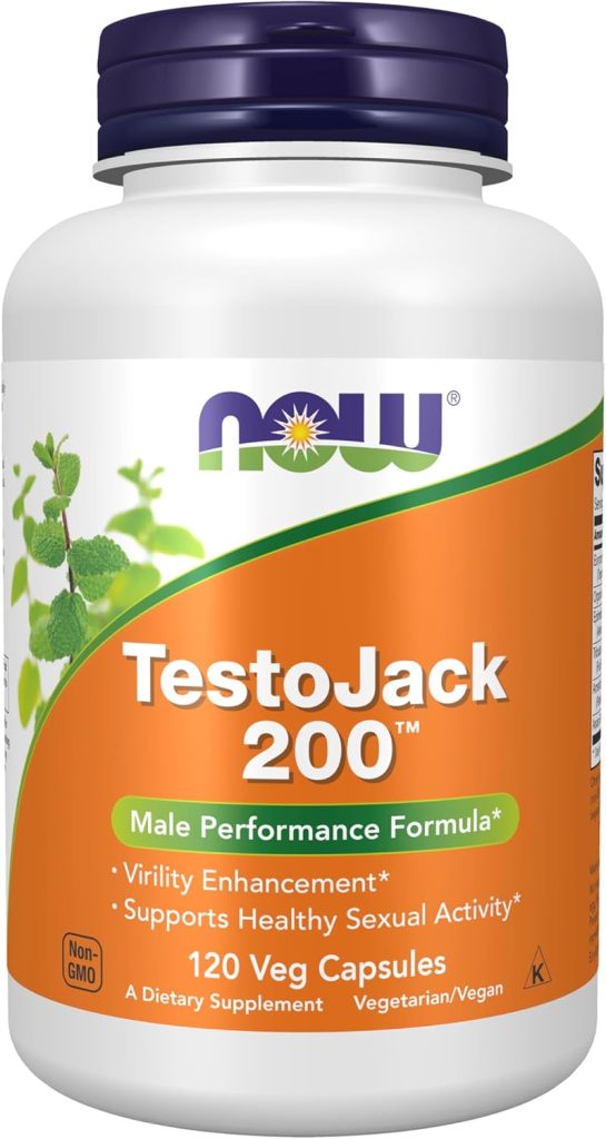 TestoJack 200 120 kapsula. NOW Foods