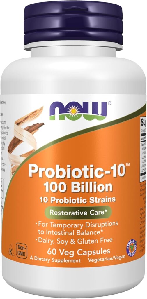 Probiotic-10 100 Billion 60 caps NOW Foods