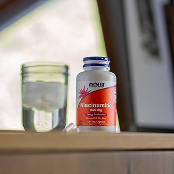 Niacinamide 500 mg 100 caps NOW Foods - Image 3