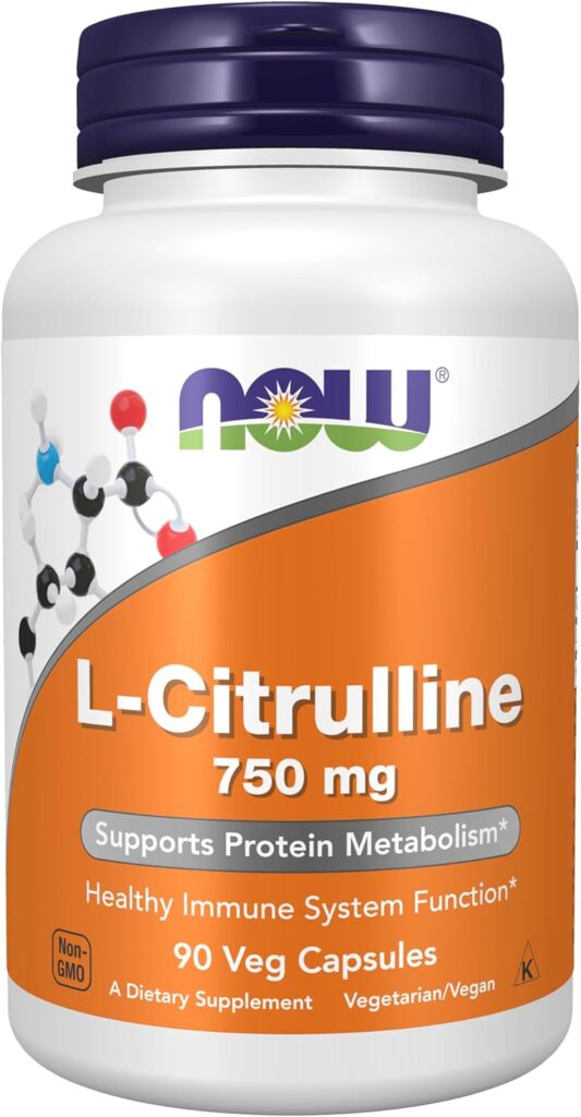 L-Citrulline 750 mg. 90 kapsula. NOW Foods