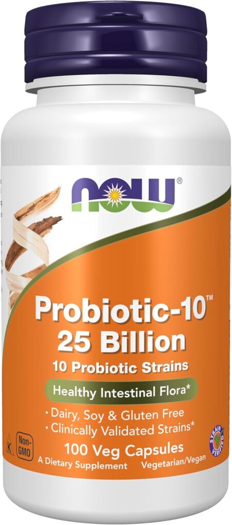 Probiotic-10. 25 Billion. 100 kapsula. NOW Foods