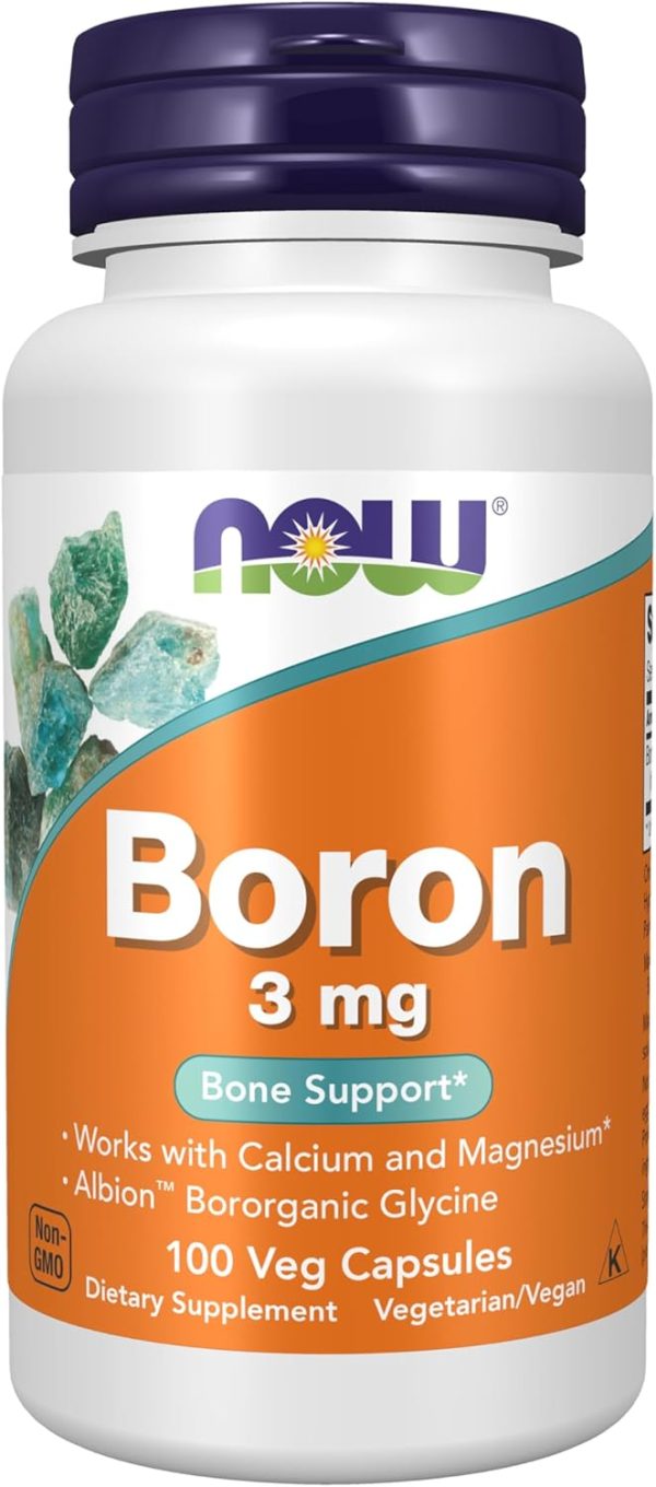 Boron 3 mg. 100 kapsula. NOW Foods