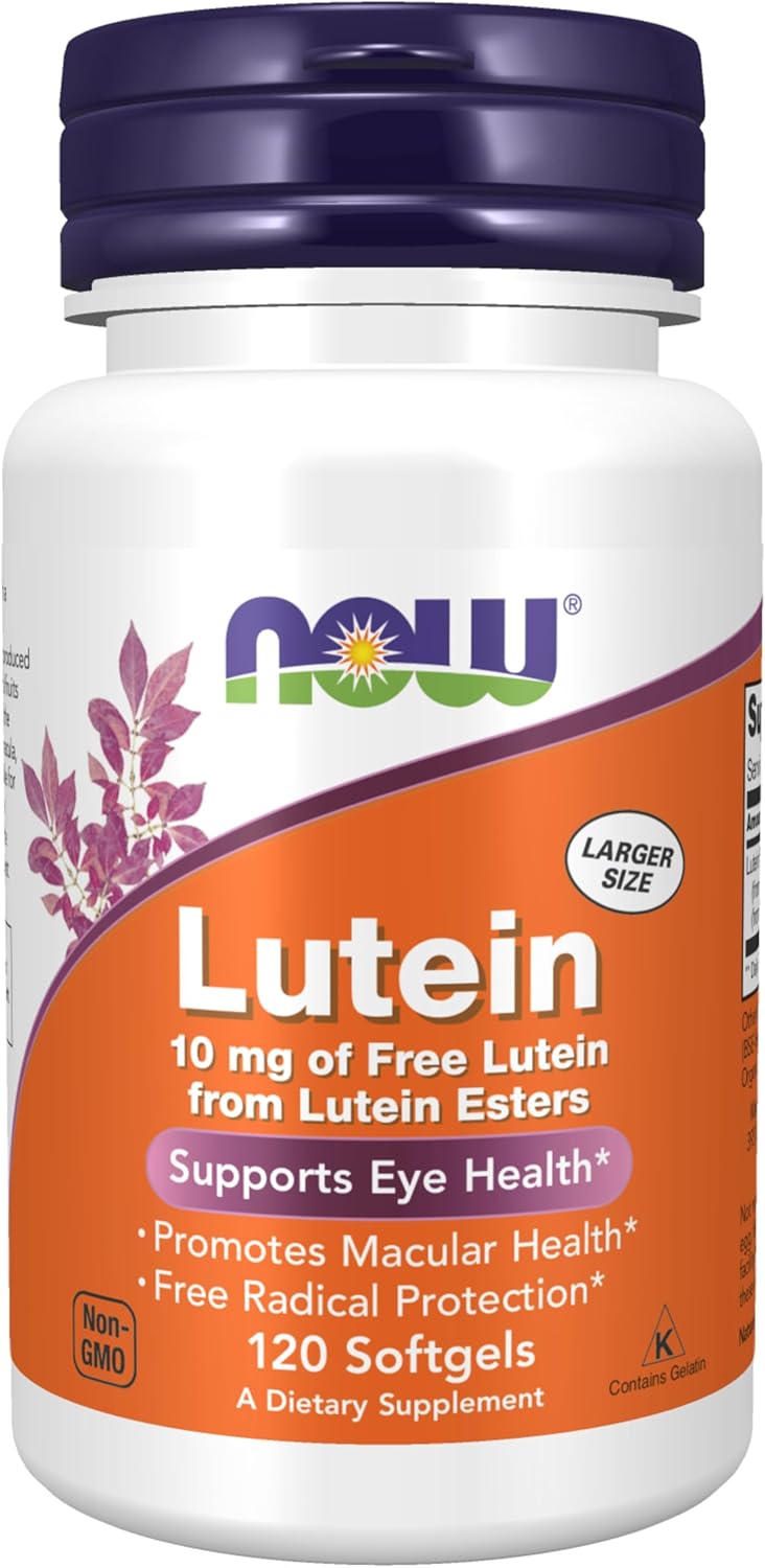 Lutein 10 mg. 120 softgel kapsula. NOW Foods