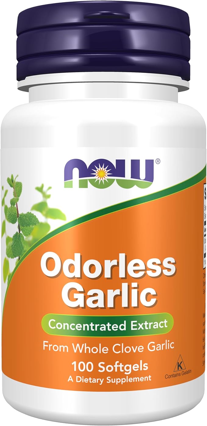 Odorless Garlic 100 softgels NOW Foods