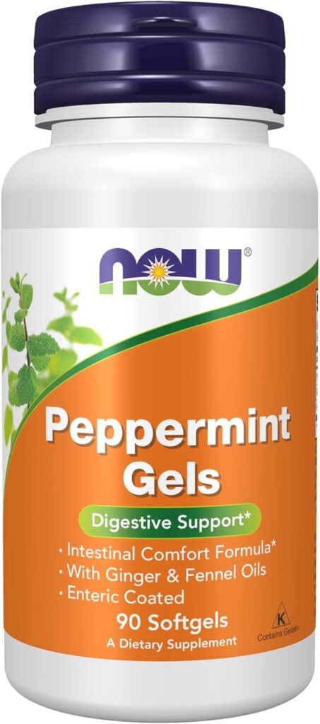 Peppermint Gels 90 softgels NOW Foods