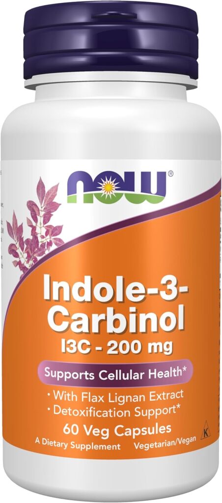 Indole 3 Carbinol 200 mg. 60 kapsula. NOW Foods