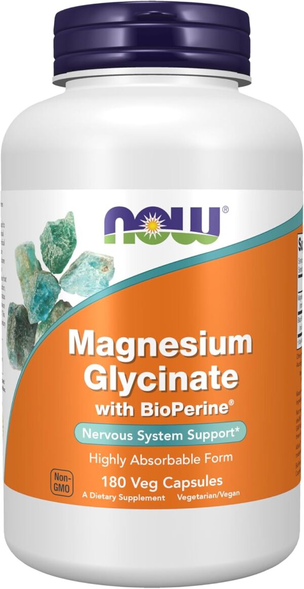 Magnesium Glycinate With Bioperine 180 kapsula. NOW Foods