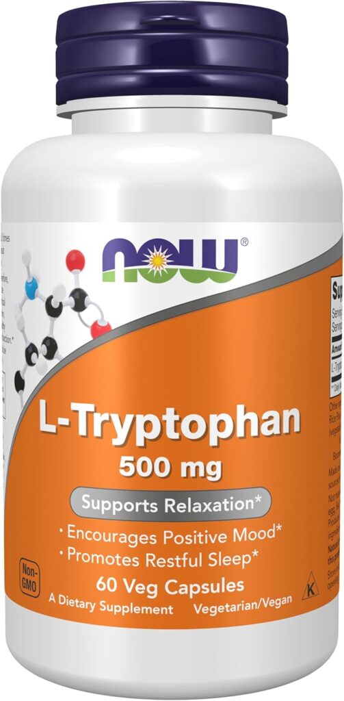 L-Tryptophan 500 mg. 60 kapsula. NOW Foods