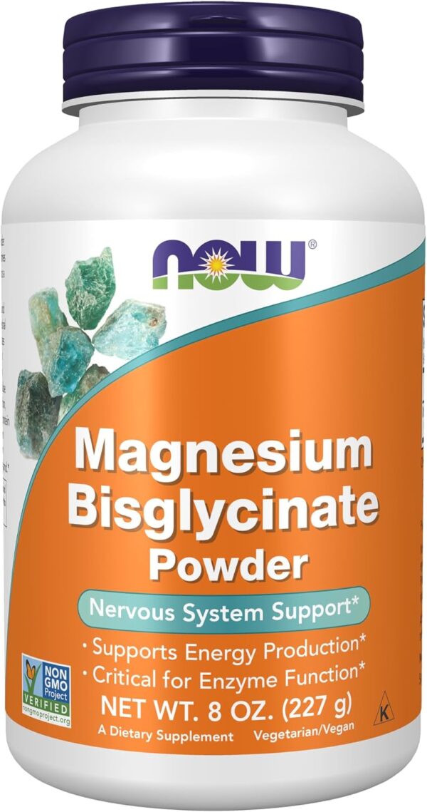 Magnesium Bisglycinate Powder 227 g. NOW Foods
