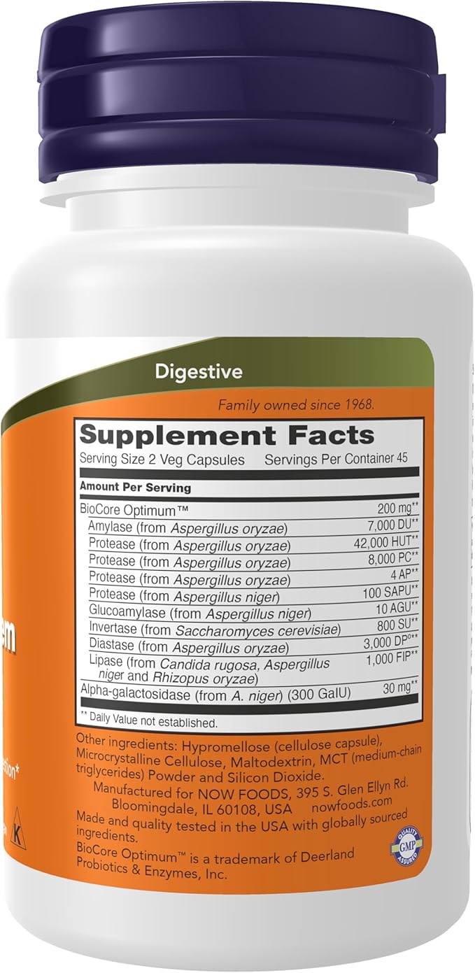 Optimal Digestive System 90 caps NOW Foods - Image 2