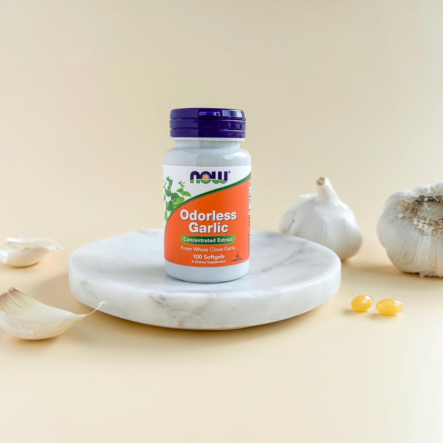 Odorless Garlic 100 softgels NOW Foods - Image 4