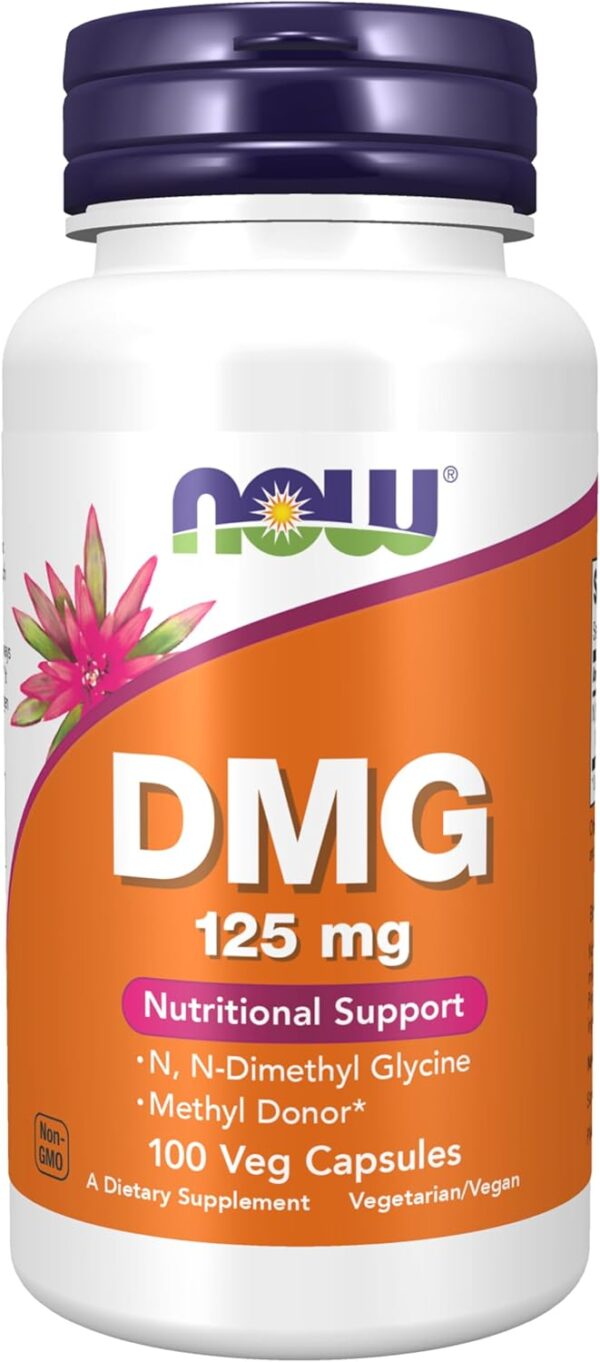 DMG. 125 mg. 100 kapsula. NOW Foods