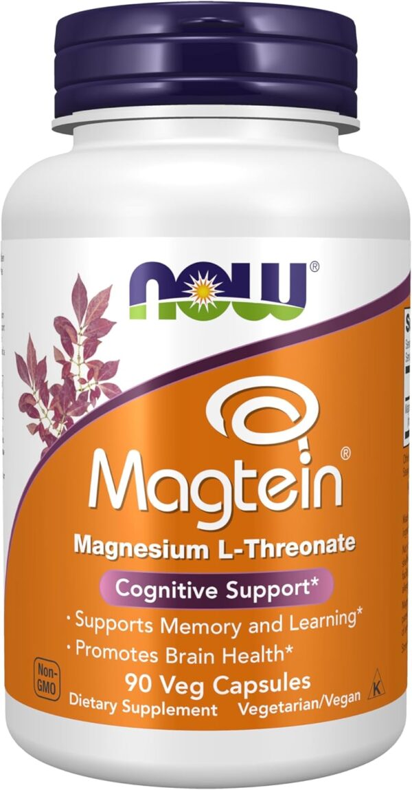 Magtein Magnesium L-Threonate 90 kapsula. NOW Foods
