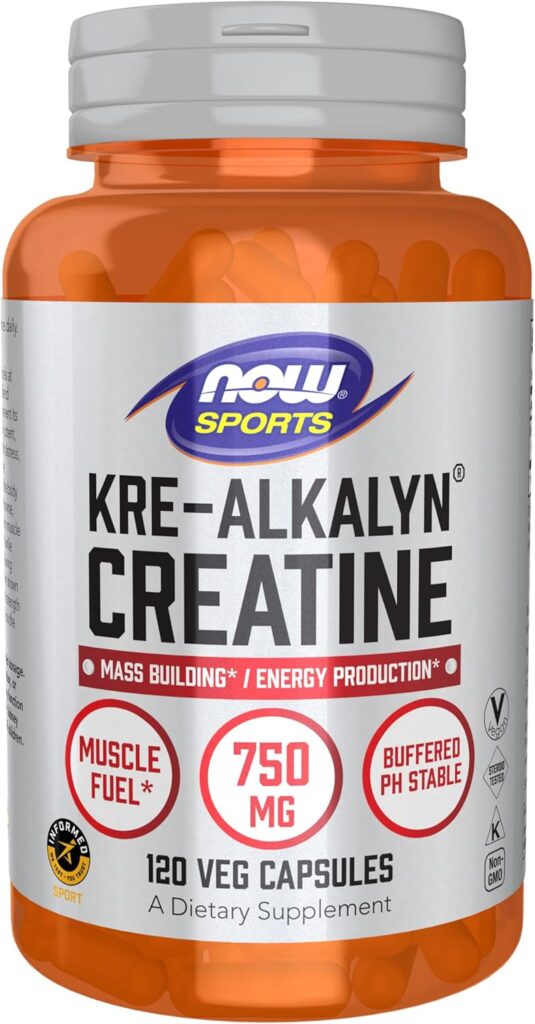 Kre-Alkalyn Creatine 120 kapsula. NOW Foods
