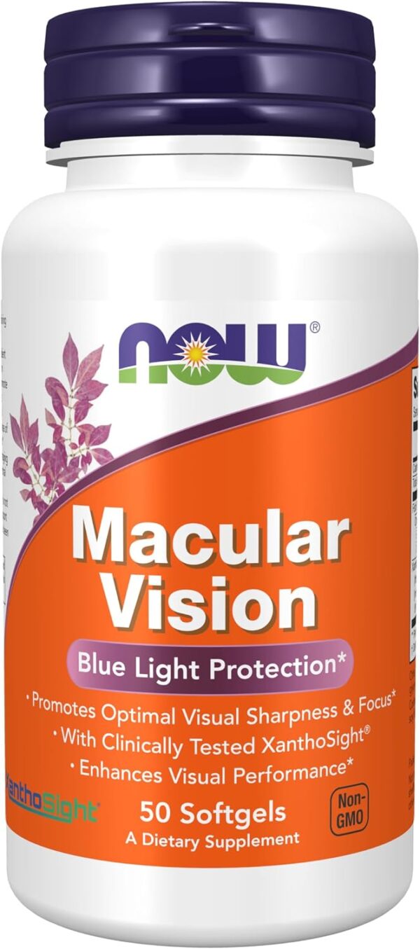 Macular Vision. 50 softgel kapsula. NOW Foods
