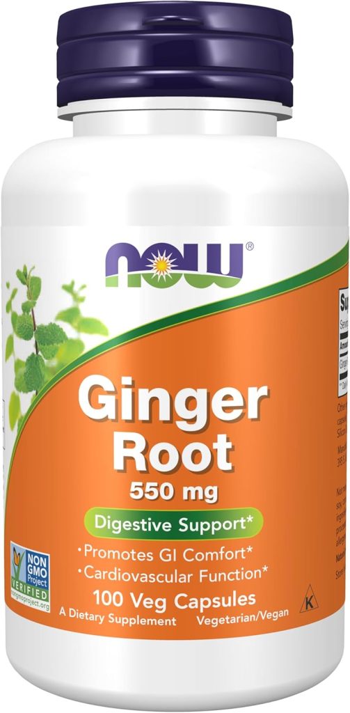 Ginger Root 550 mg. 100 kapsula. NOW Foods