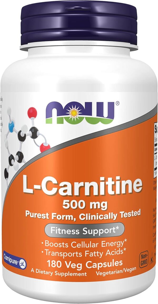 L-Carnitine 180 kapsula. NOW Foods