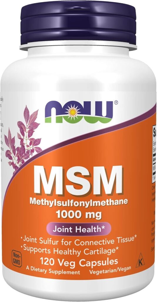 MSM 1000 mg 120 kapsula NOW Foods