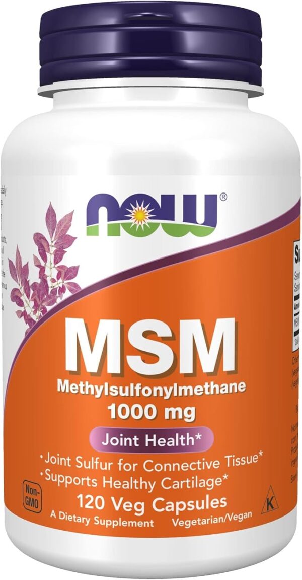 MSM 1000 mg 120 kapsula NOW Foods