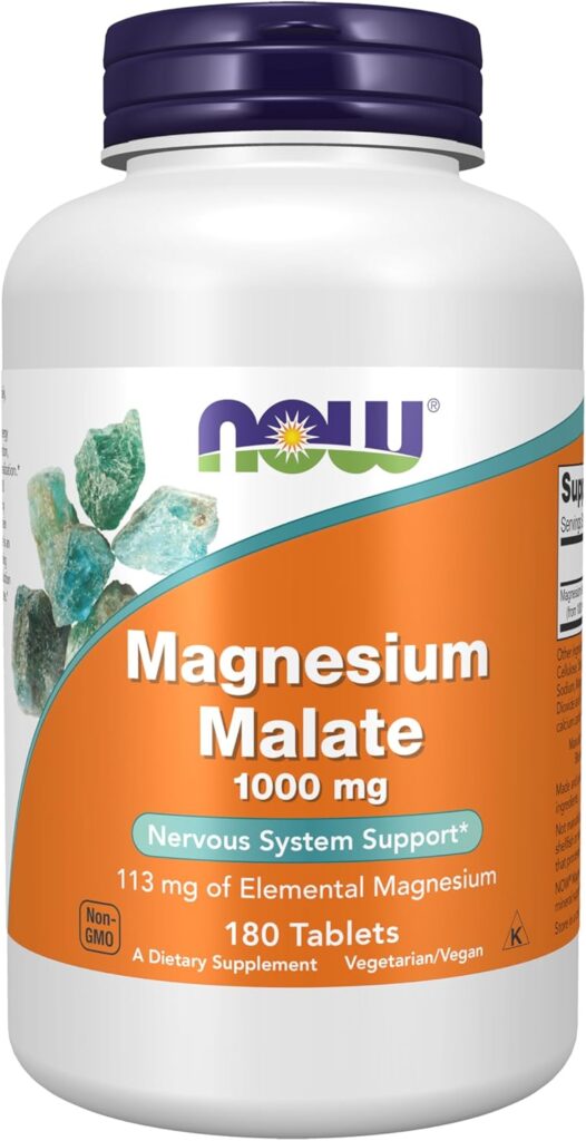 Magnesium Malate 1000 mg 180 tableta. NOW Foods