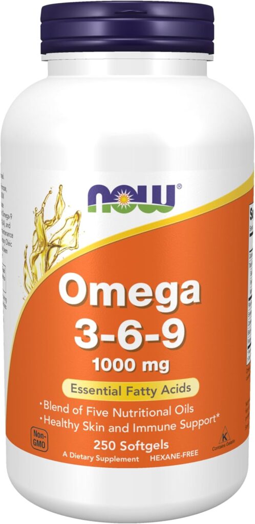 Omega 3-6-9. 1000 mg. 250 softgel kapsula. NOW Foods