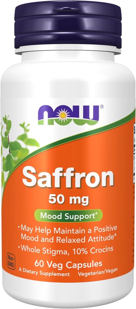 Saffron 50 mg. 60 kapsula. NOW Foods