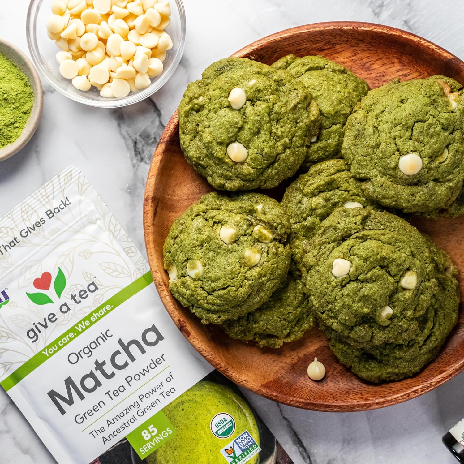 Organic Matcha Green Tea Powder. 85 g. NOW Foods - Image 2