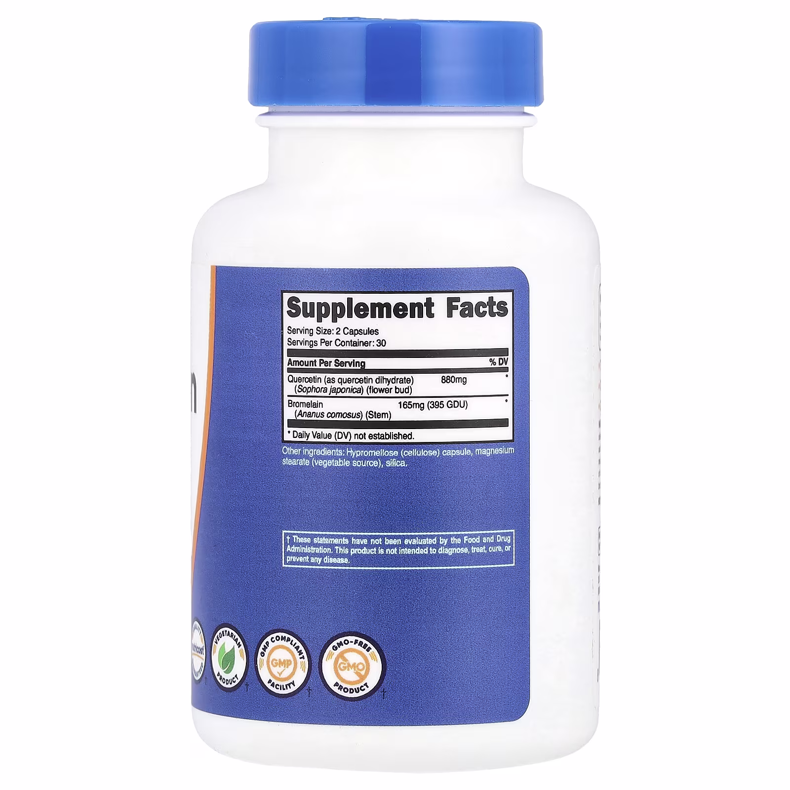 Quercetin With Bromelain 880 mg 60 caps Nutricost - Image 2