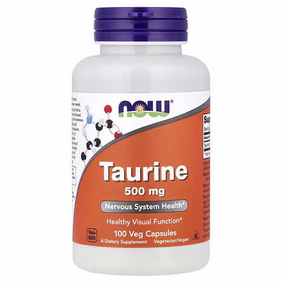 Taurine 500 mg 100 caps NOW Foods