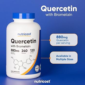 Quercetin With Bromelain 880 mg 60 caps Nutricost - Image 3