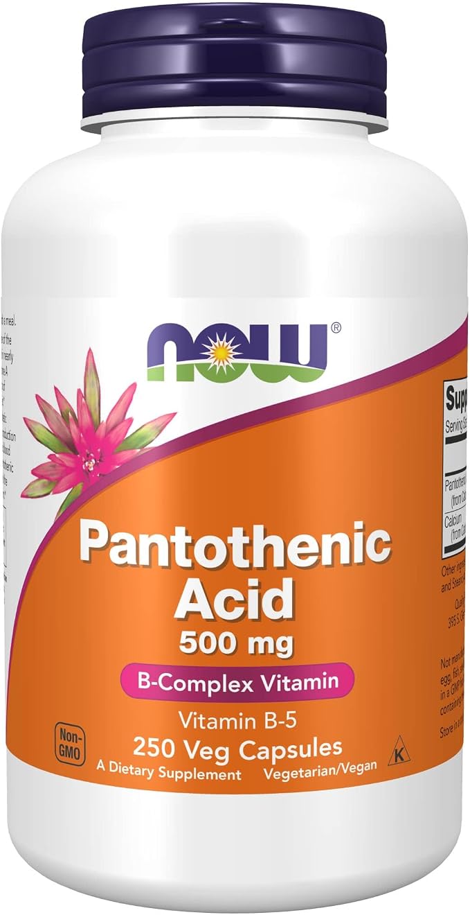 Pantothenic Acid 500 mg 250 caps NOW Foods