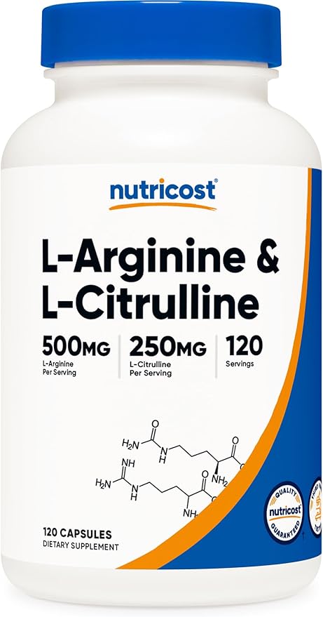 L-Arginine & L-Citrulline Complex 120 caps Nutricost