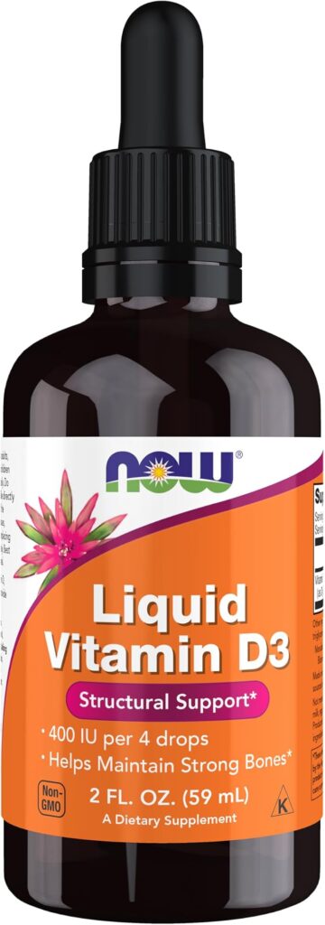 Liquid Vitamin D3 60 ml NOW Foods