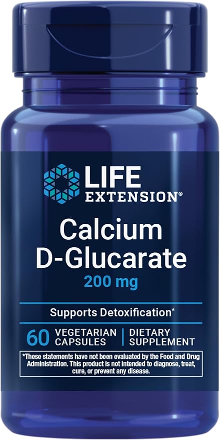 Calcium D-Glucarate 200mg 60caps Life Extension