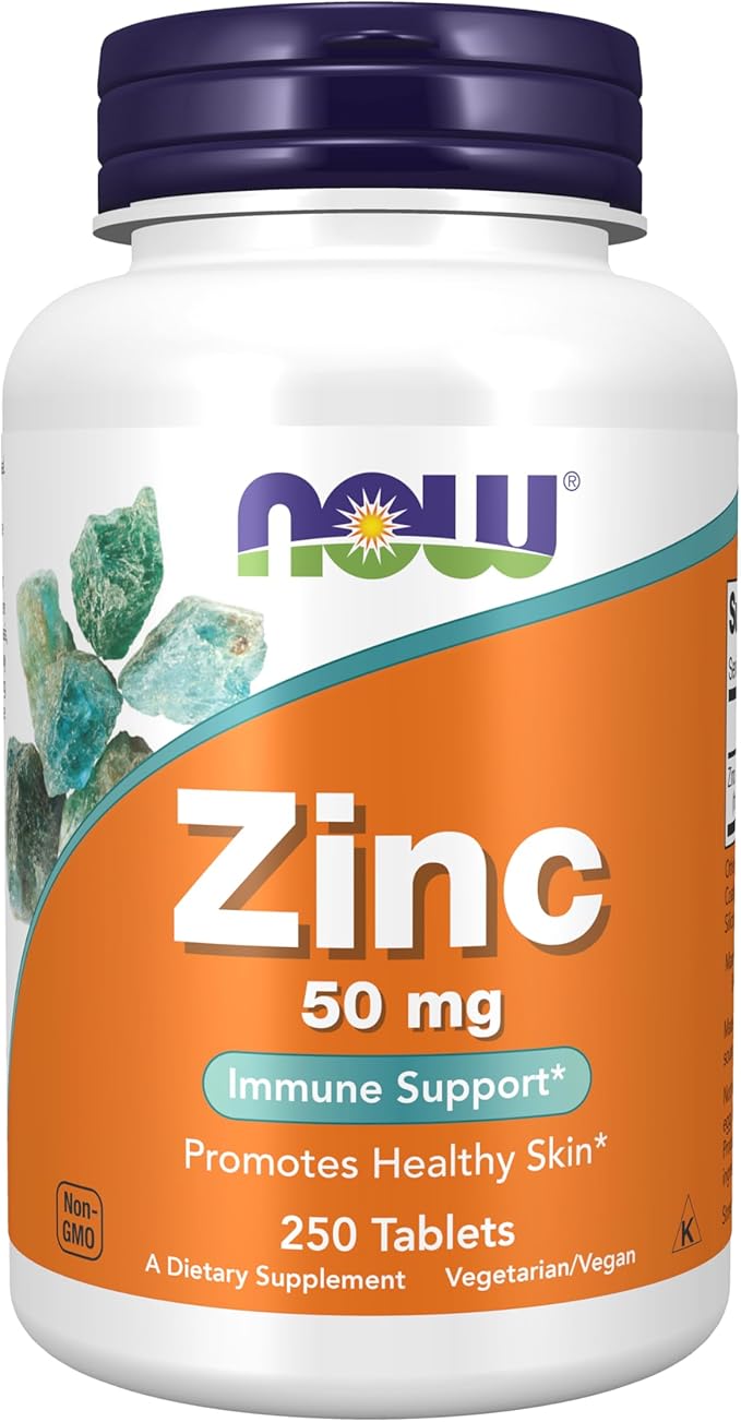 Zinc 50 mg 250 tabs NOW Foods