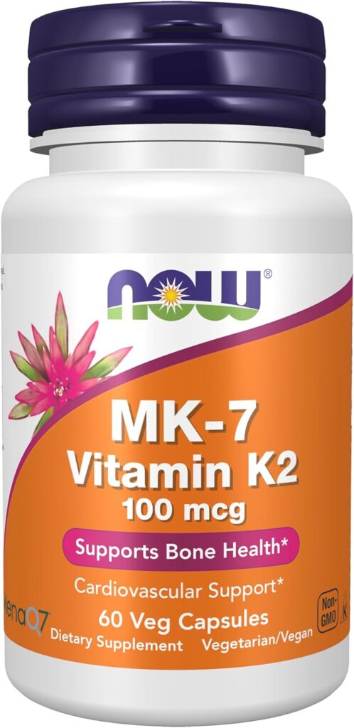 MK-7 Vitamin K2 100 mcg 60 caps NOW Foods