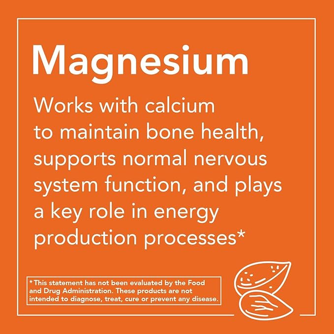 Magnesium Citrate 200 mg 250 tabs NOW Foods - Image 3