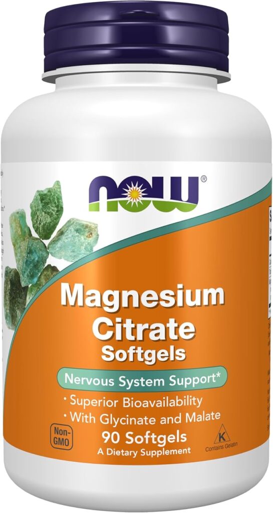 Magnesium Citrate 90 softgels NOW Foods