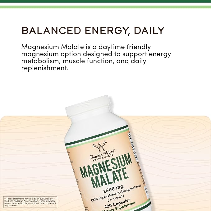 Magnesium Malate 1500 mg 420 caps Double Wood - Image 6