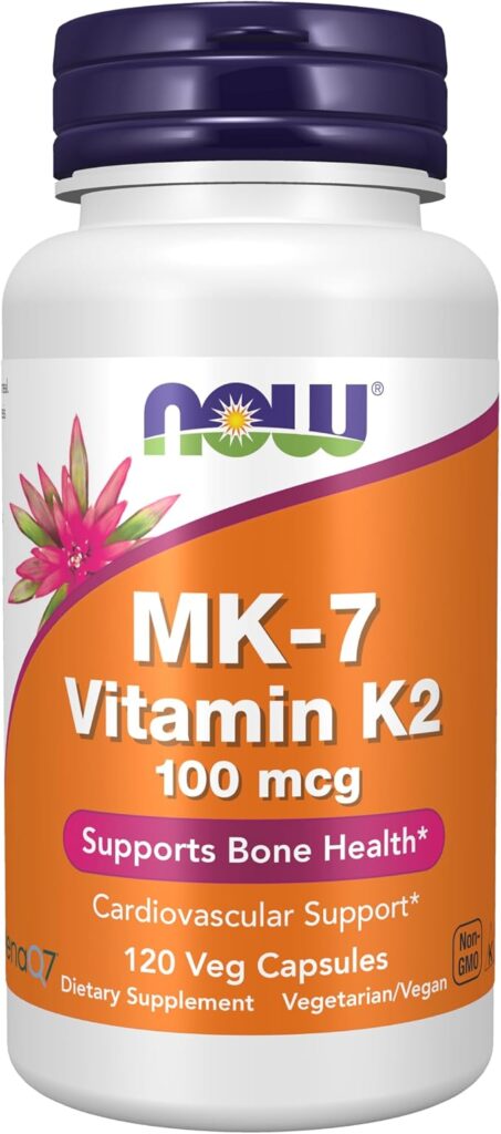 MK-7 Vitamin K2 100 mcg 120 capsules NOW Foods
