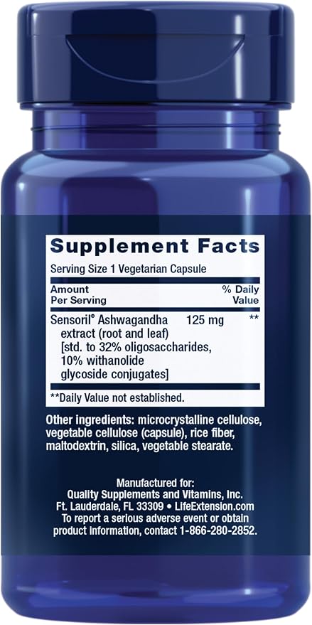 Optimized Ashwagandha 60caps Life Extension - Image 2