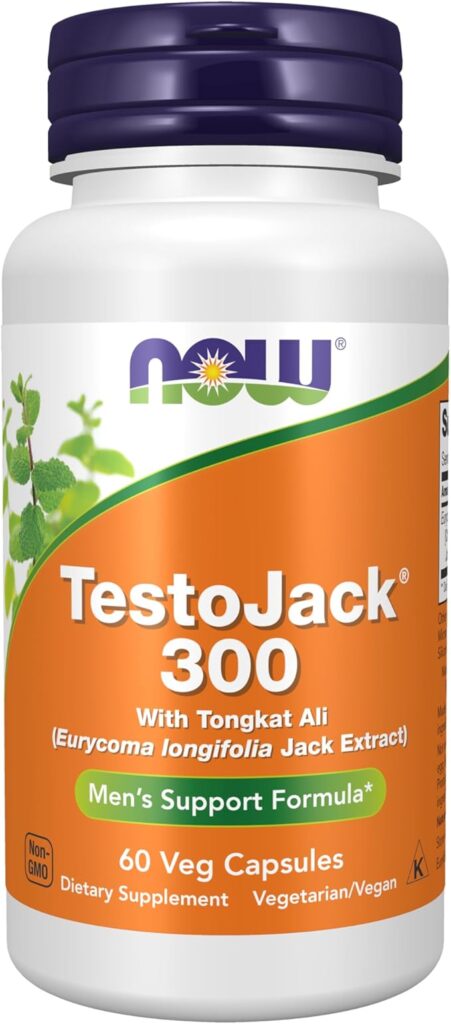 TestoJack Tongkat Ali 300 60 caps NOW Foods