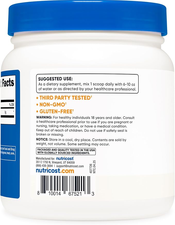 L-Glutamine Powder 300 g Nutricost - Image 5