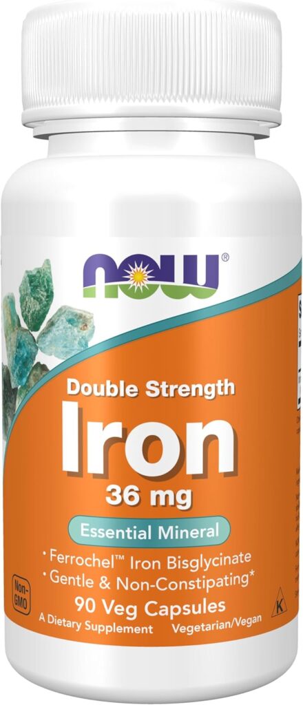 Iron 36 mg 90 caps NOW Foods
